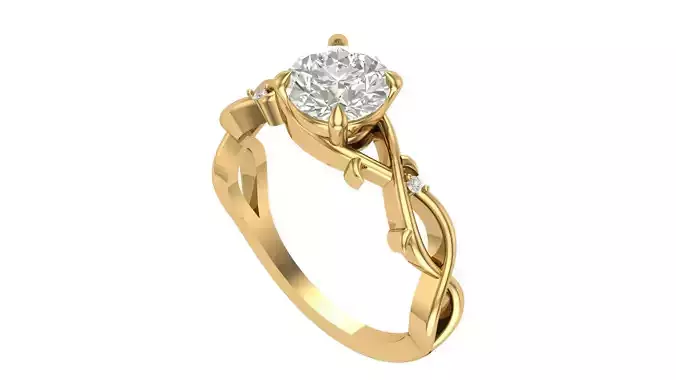 Infinity Knot ring 3D print model