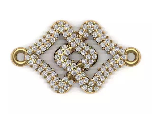 Ledies Diamound Lose Bracelet 3D print model