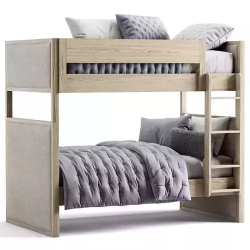 Costa Upholstered Twin-Over-Twin Bunk Bed