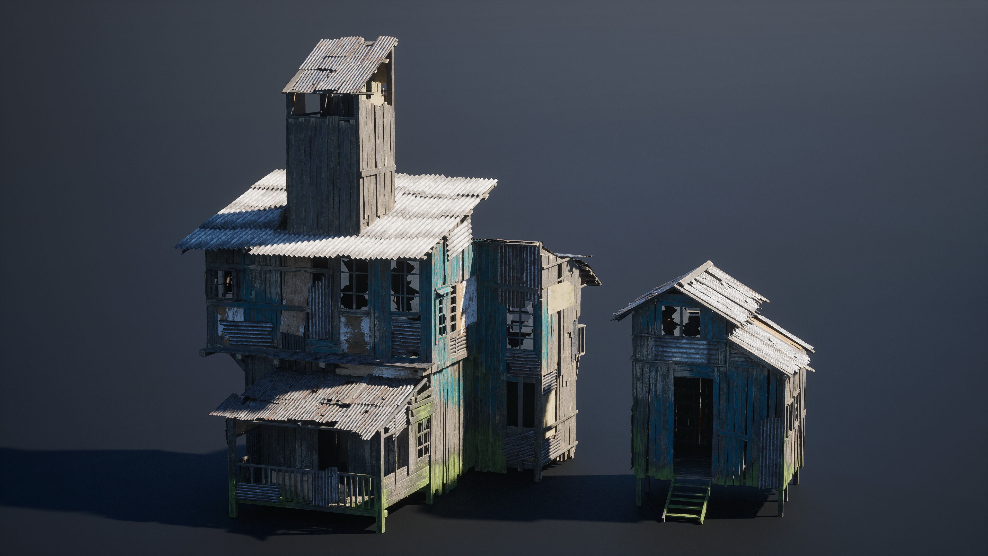 Big Slums pack Low-poly 3D model_5