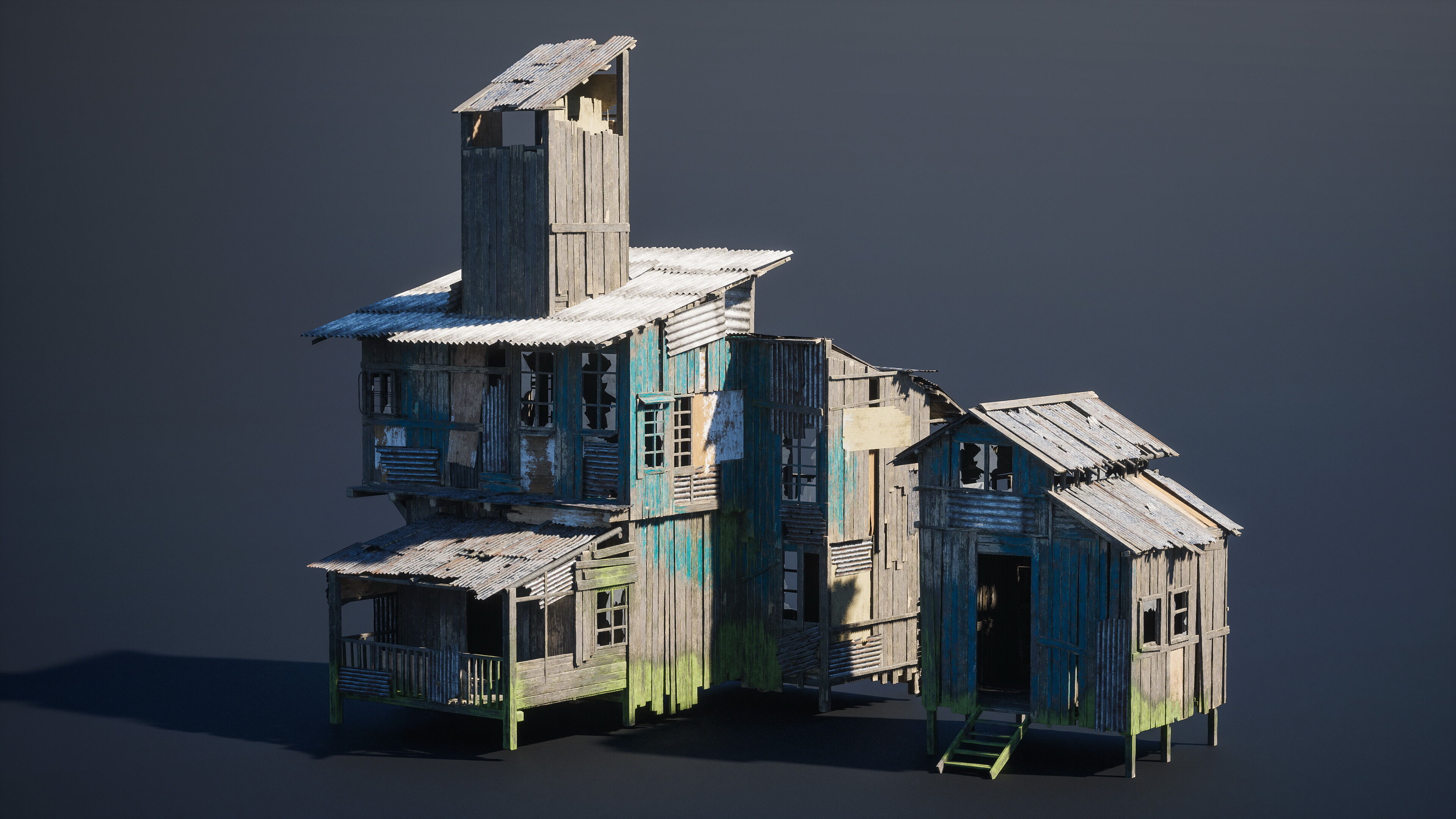 Big Slums pack Low-poly 3D model_3