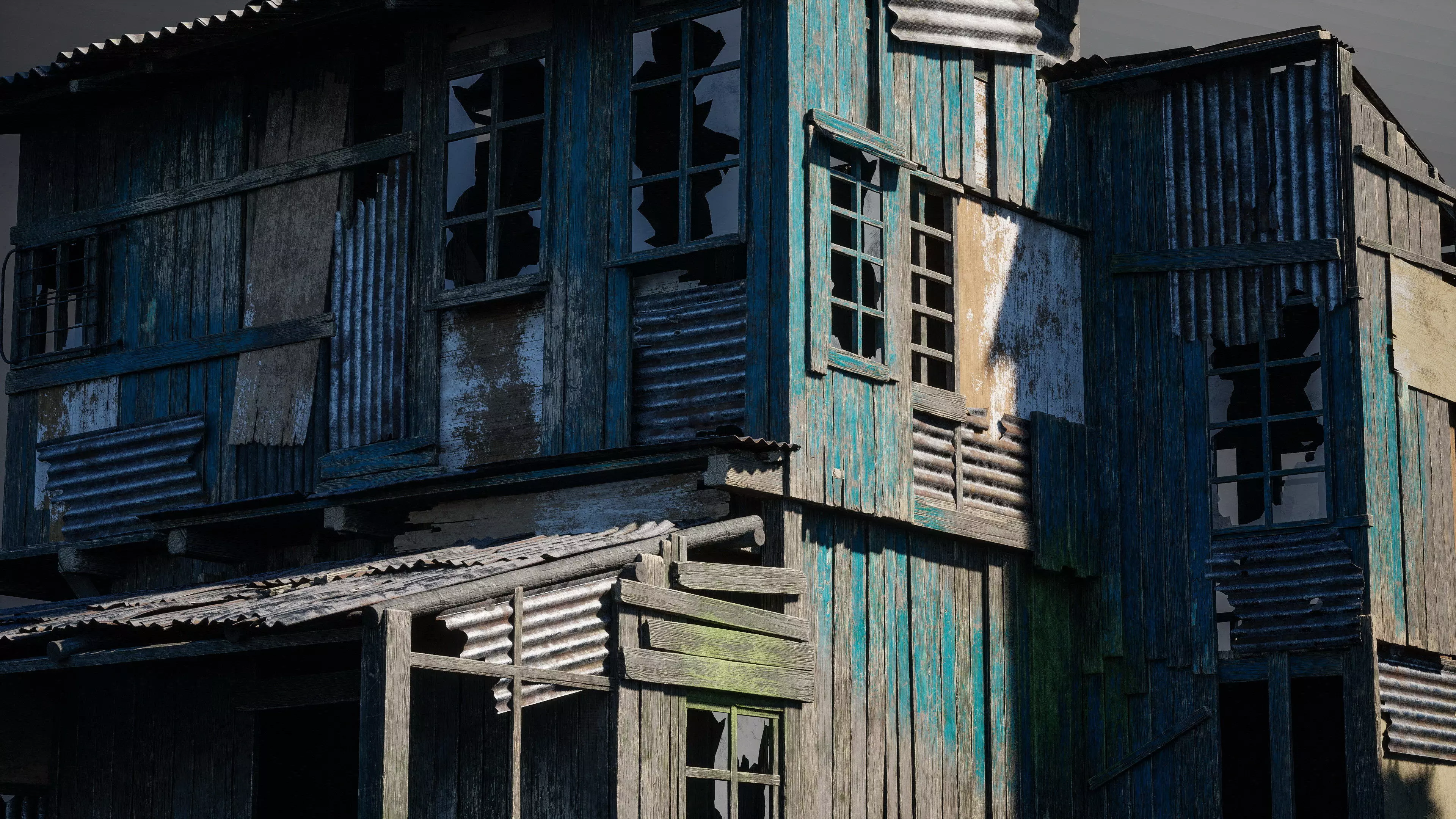 Big Slums pack Low-poly 3D model_0