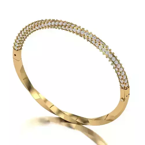Diamond  Twist Bracelet 