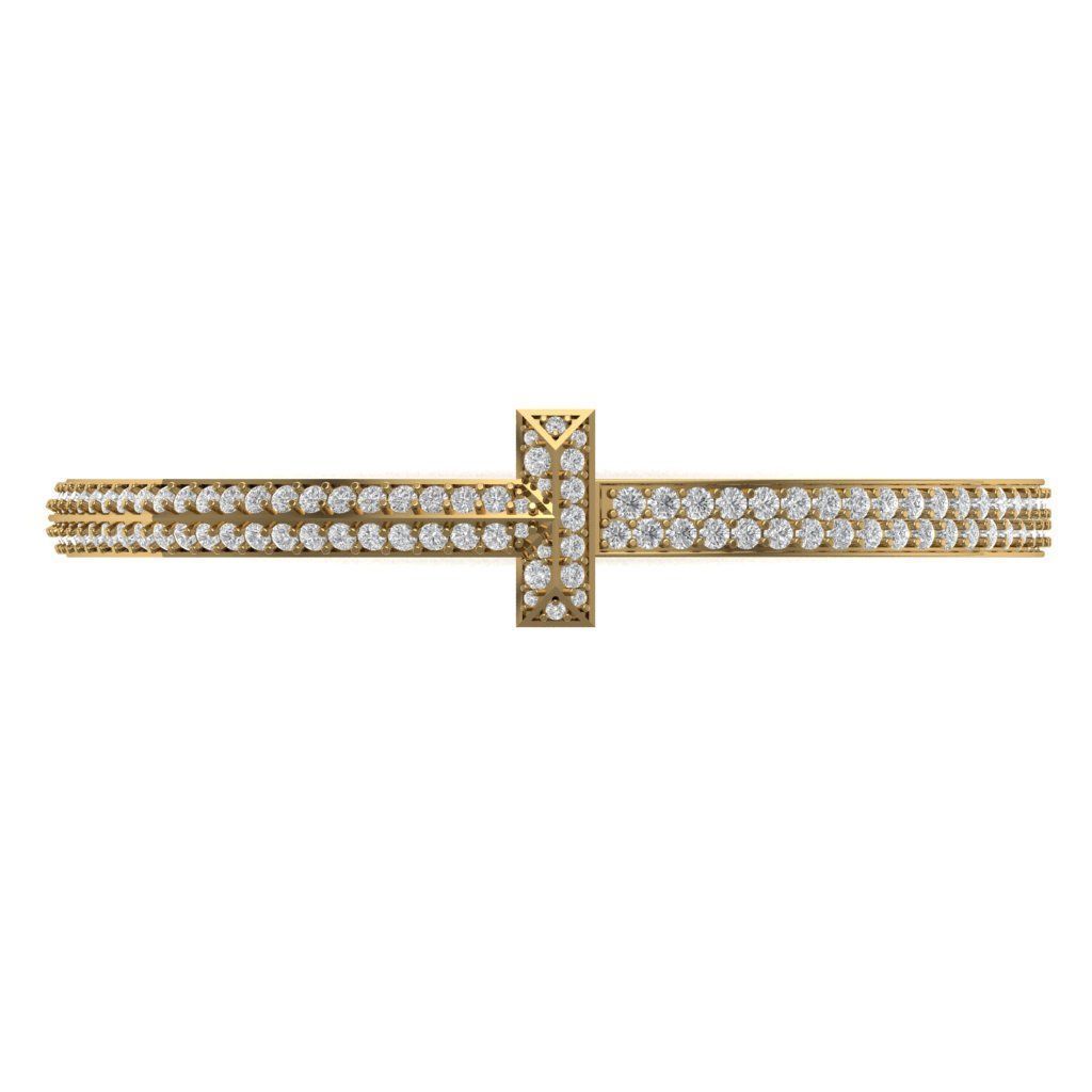 Tiffany Diamond Bracelets 3D print model_3