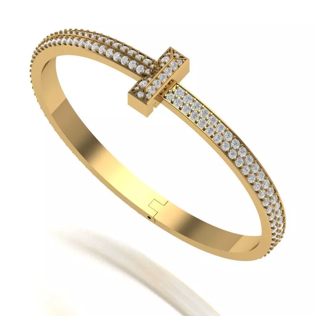 Tiffany Diamond Bracelets 3D print model_0