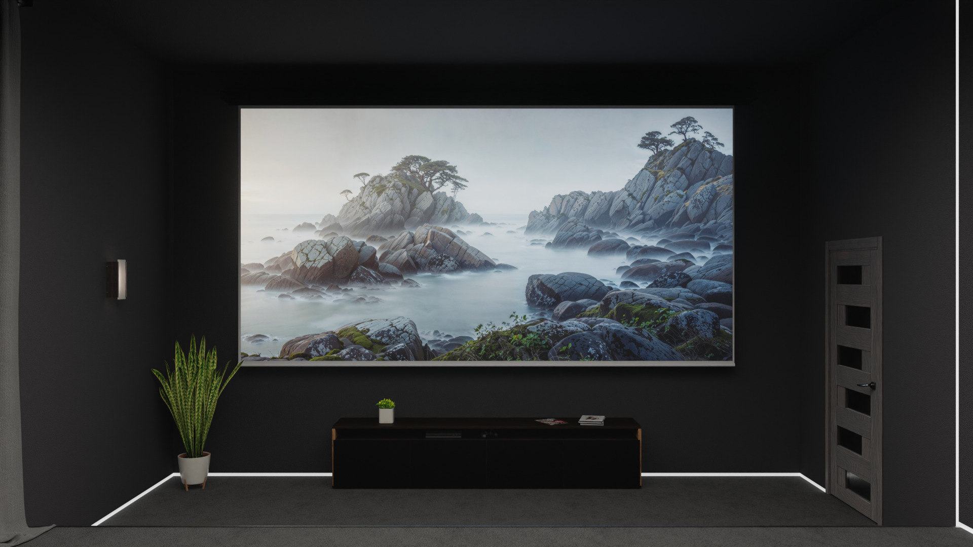 Luxury home theater 3D model_5