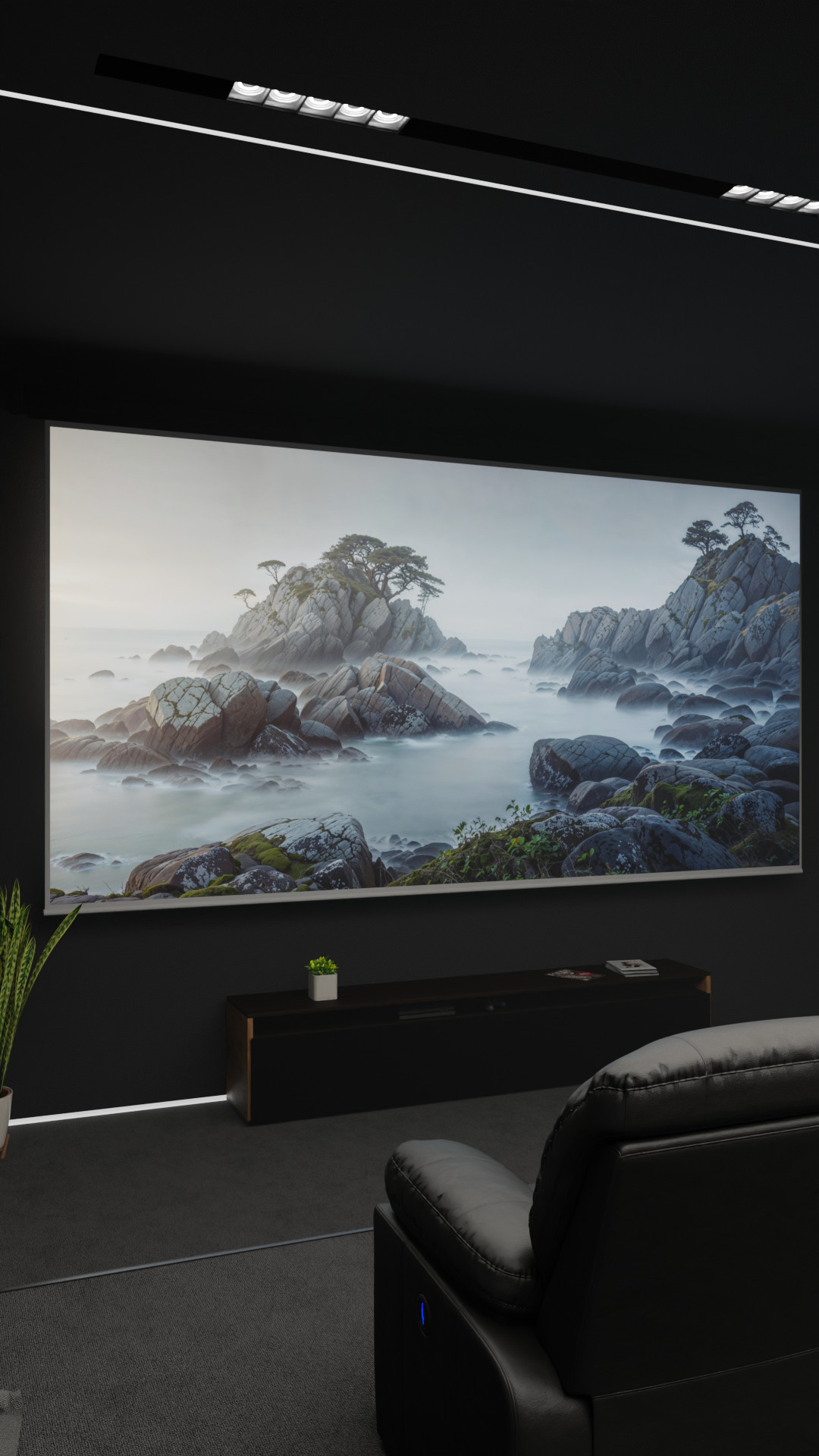 Luxury home theater 3D model_7