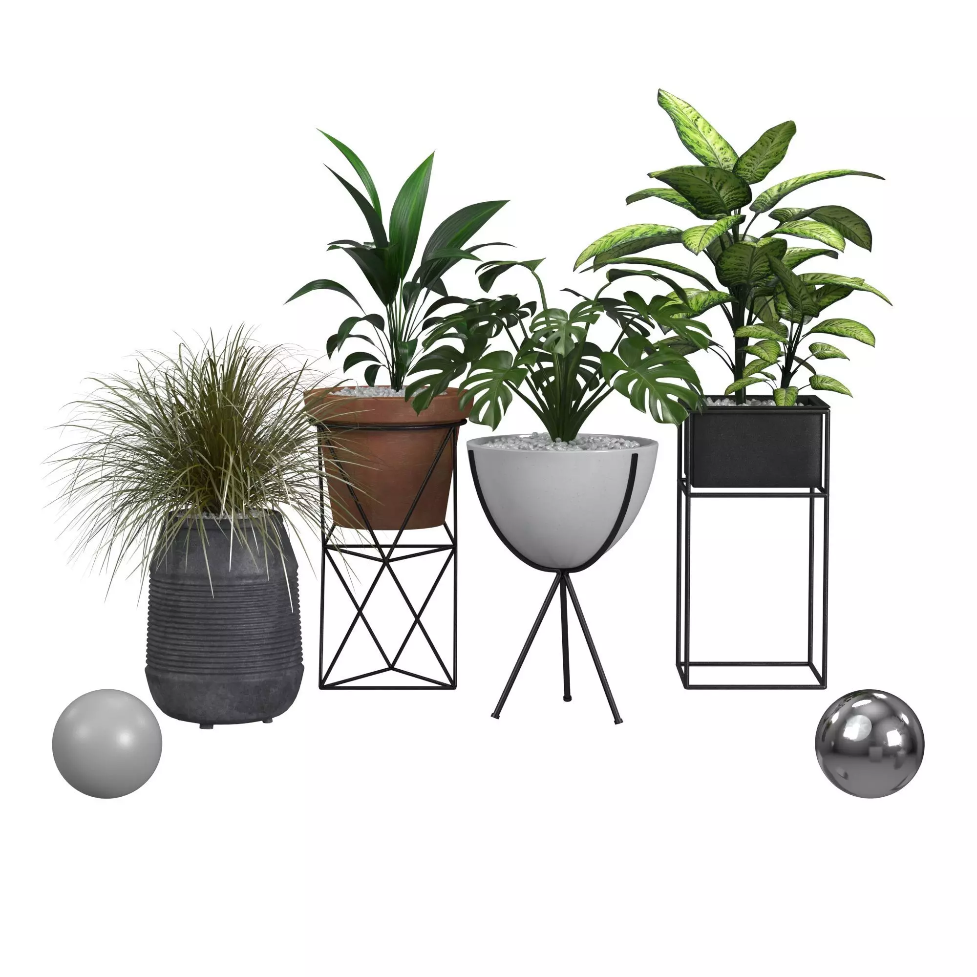 Plants and Planters 3D model_0