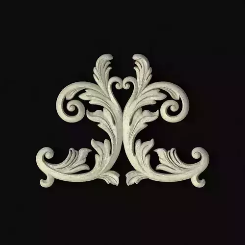 Central decor ornament for furniture