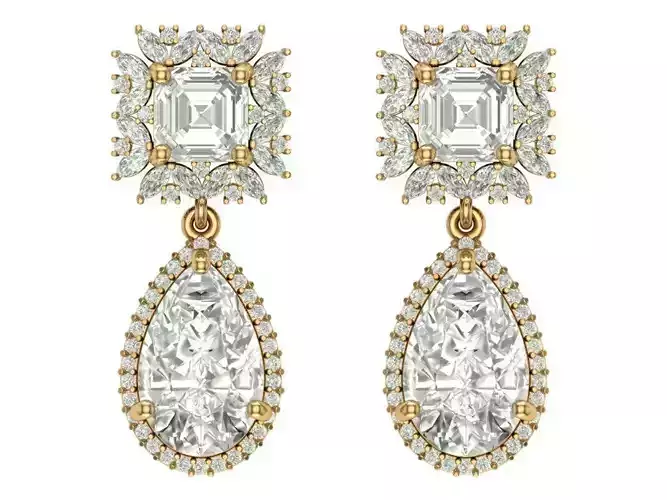 DIAMOIUND EARRING 3D print model