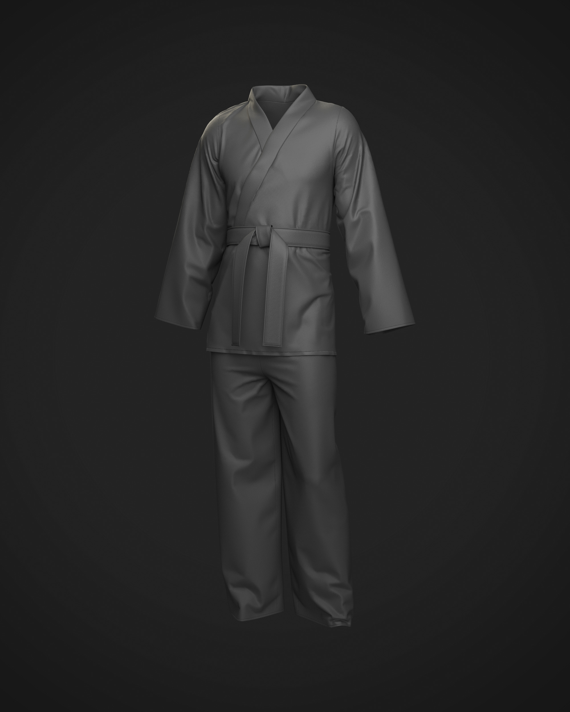 10 KARATE GI 3D model_12
