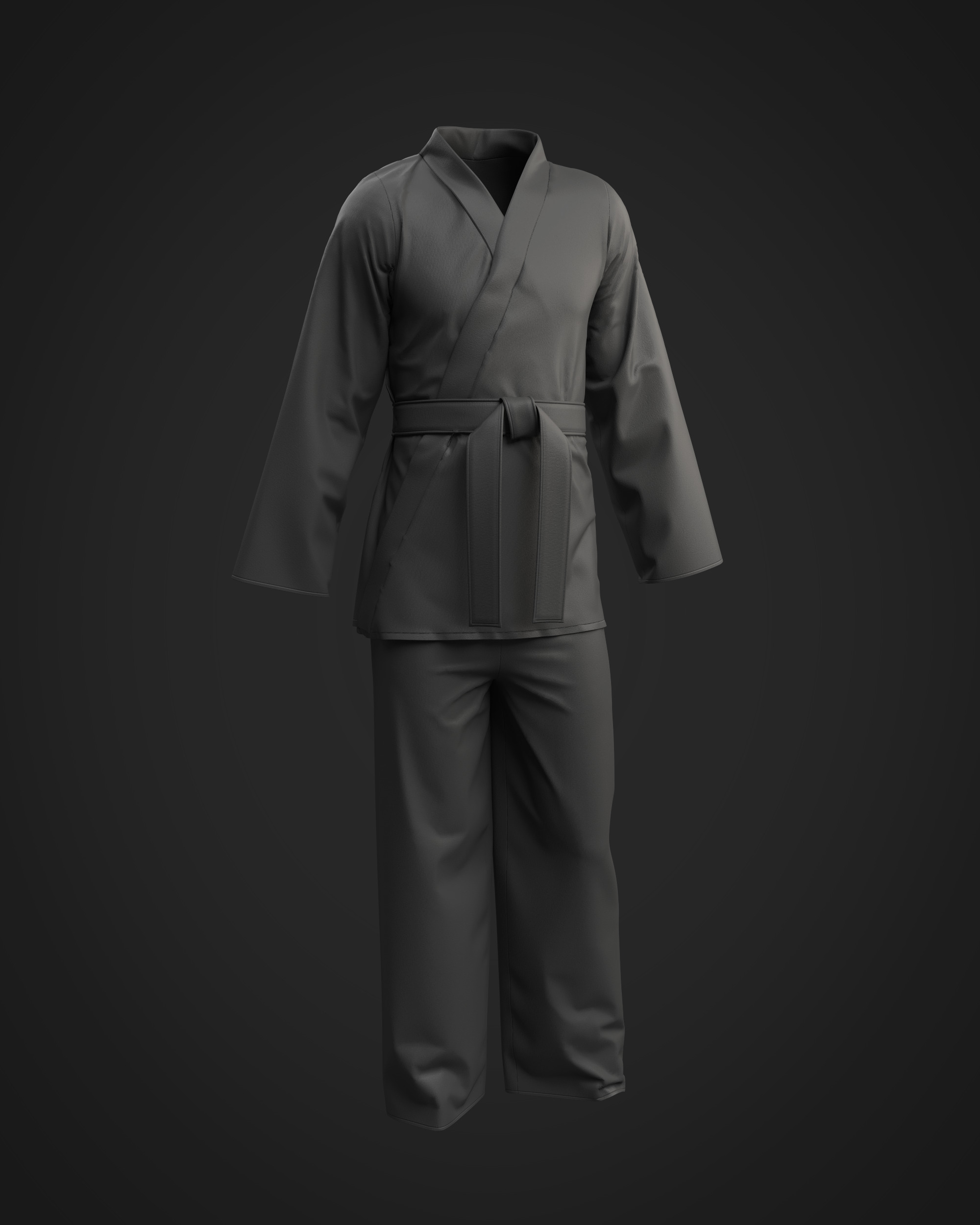 10 KARATE GI 3D model_4