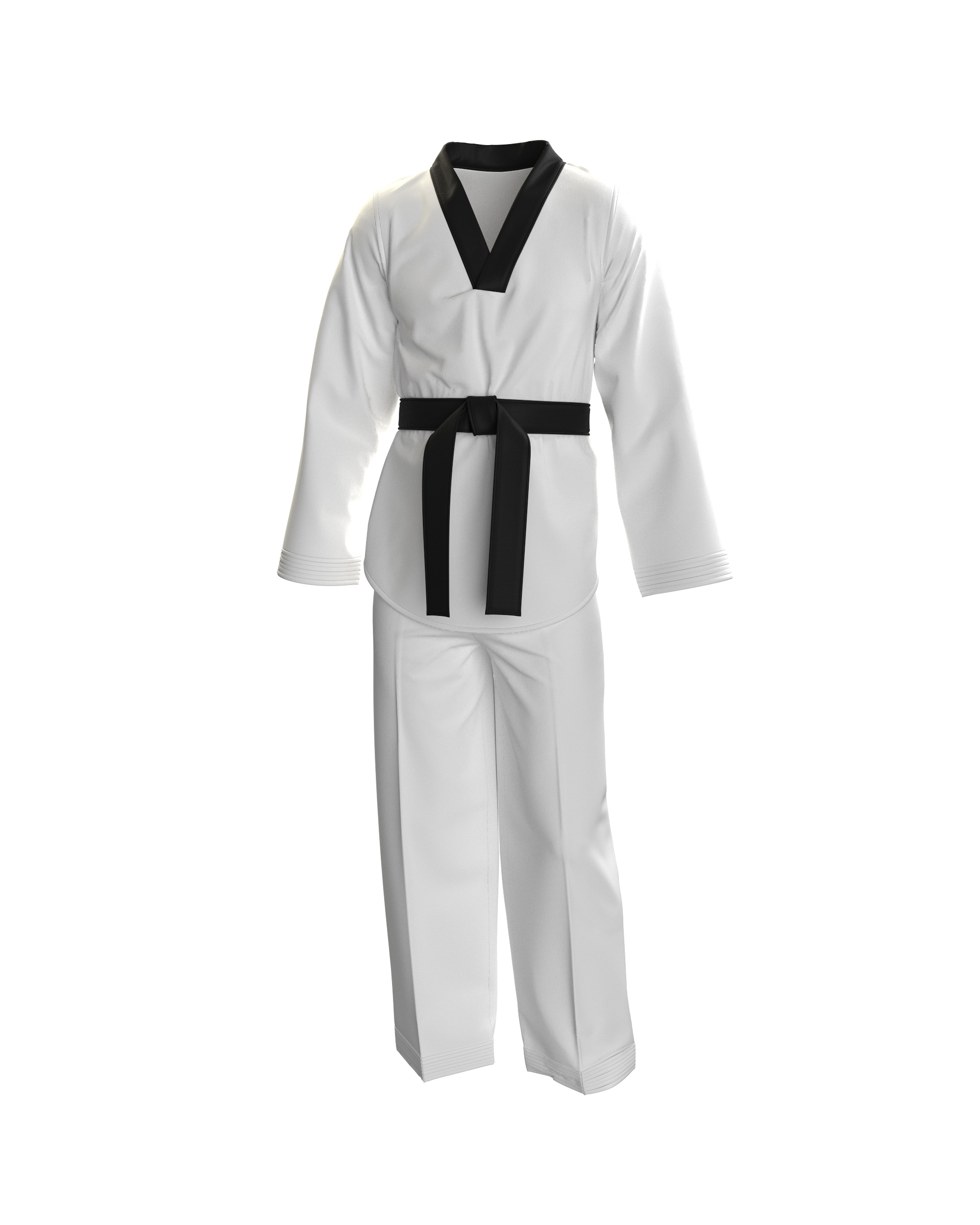 10 KARATE GI 3D model_7