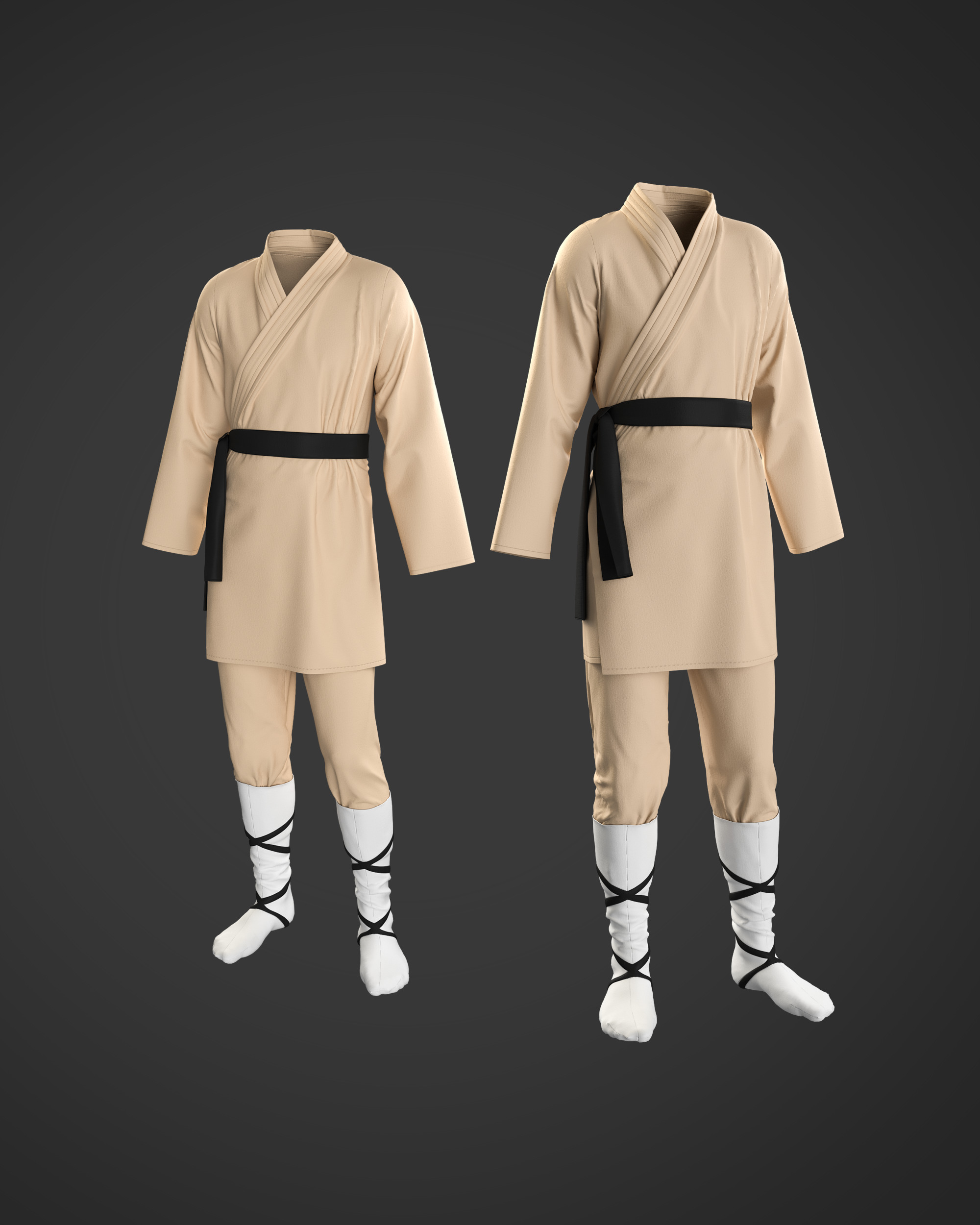 10 KARATE GI 3D model_1