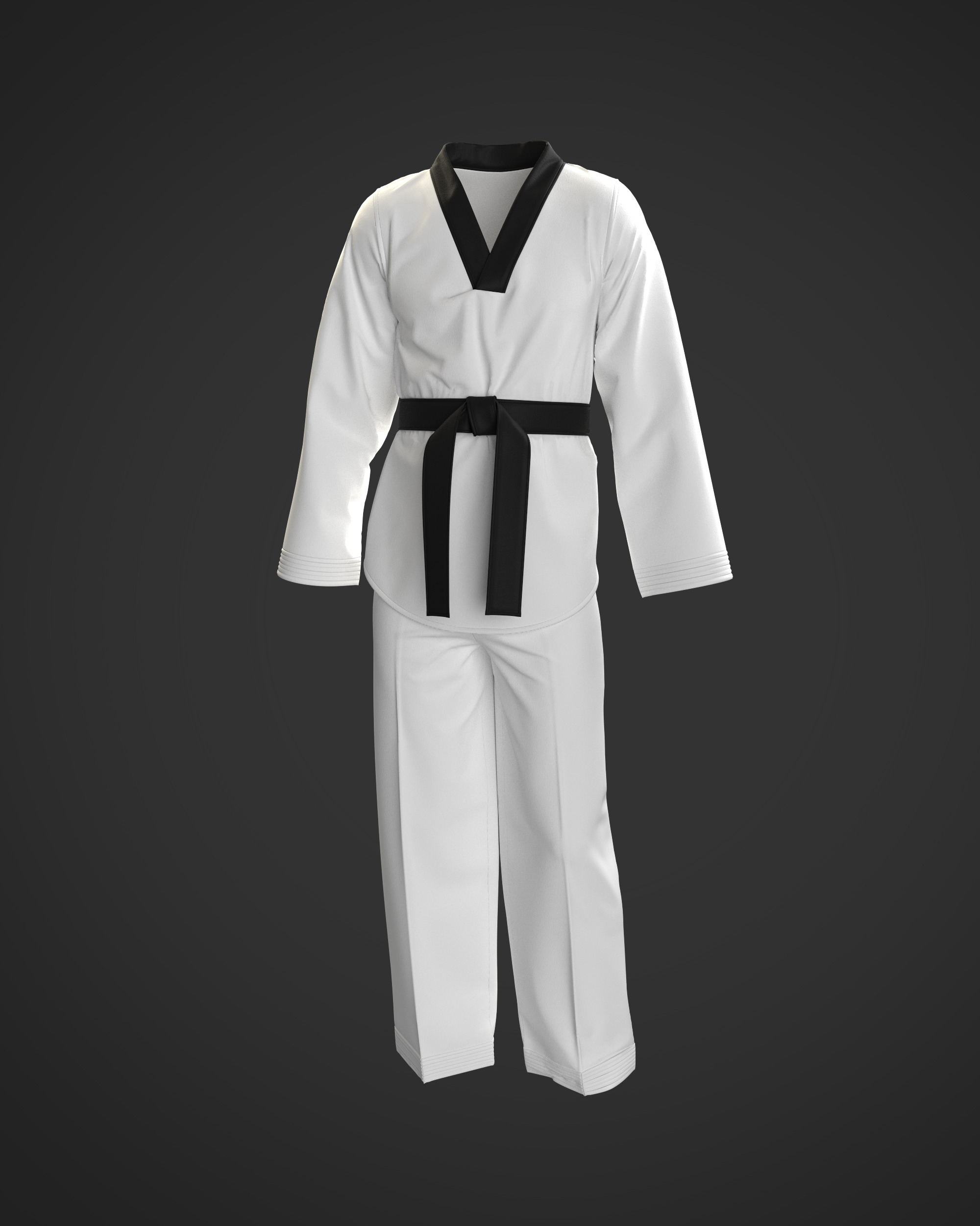 10 KARATE GI 3D model_14