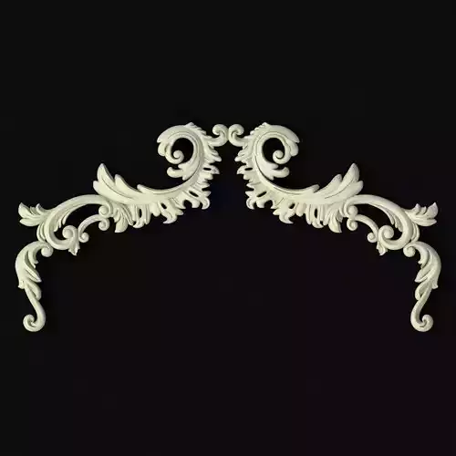 Central decor ornament for furniture