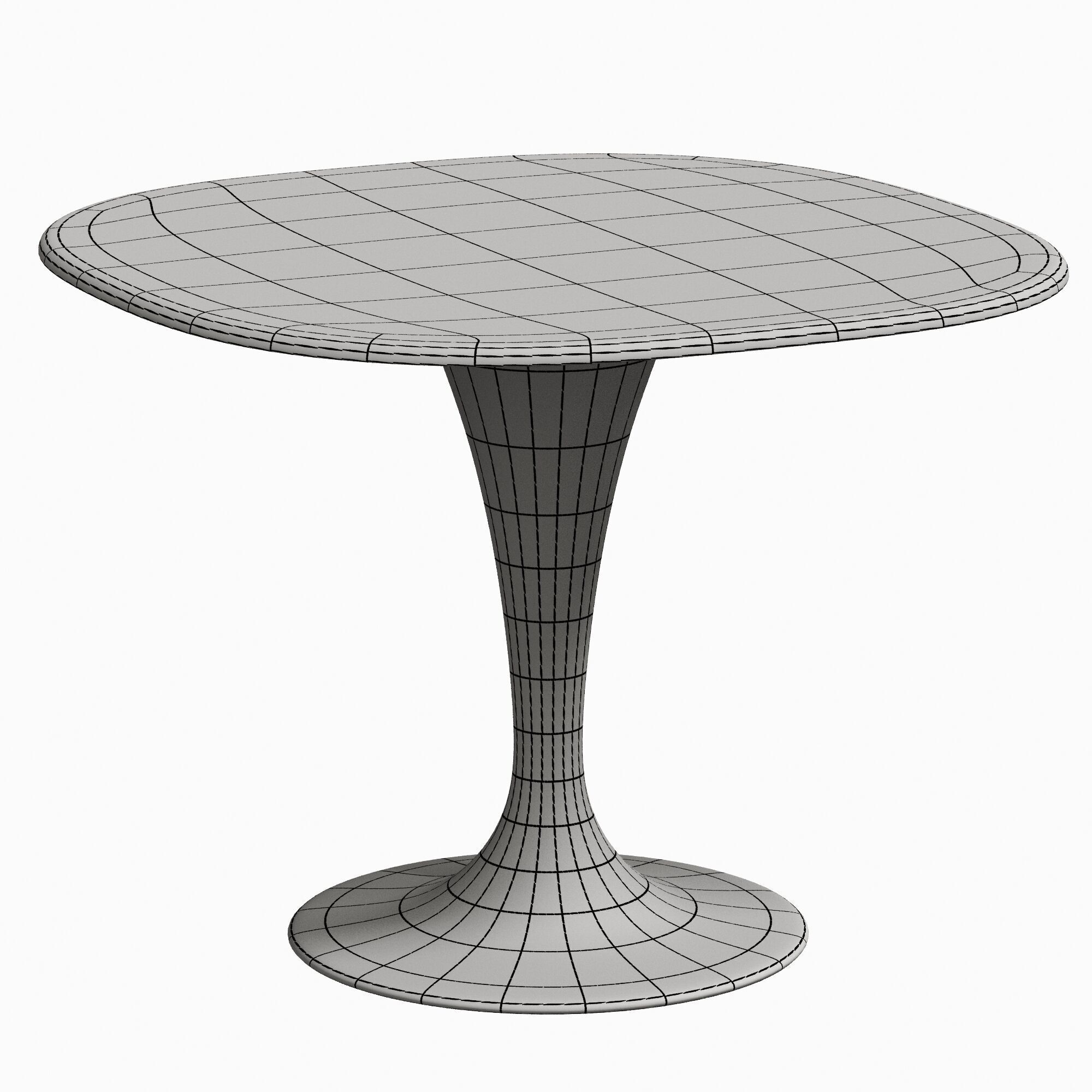 Flute shaped sovet table 3D model_2