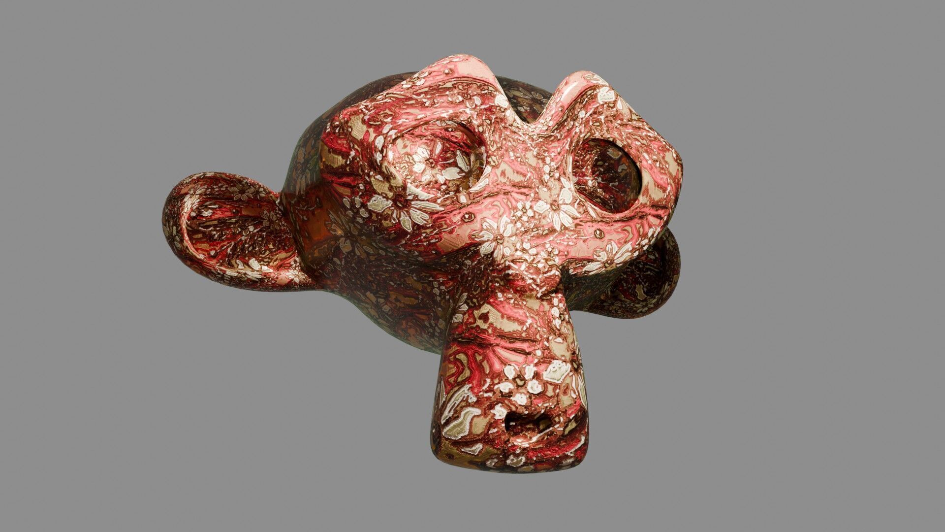 Oriental Fabric Seamless Material Golden Red Flowers Texture_22