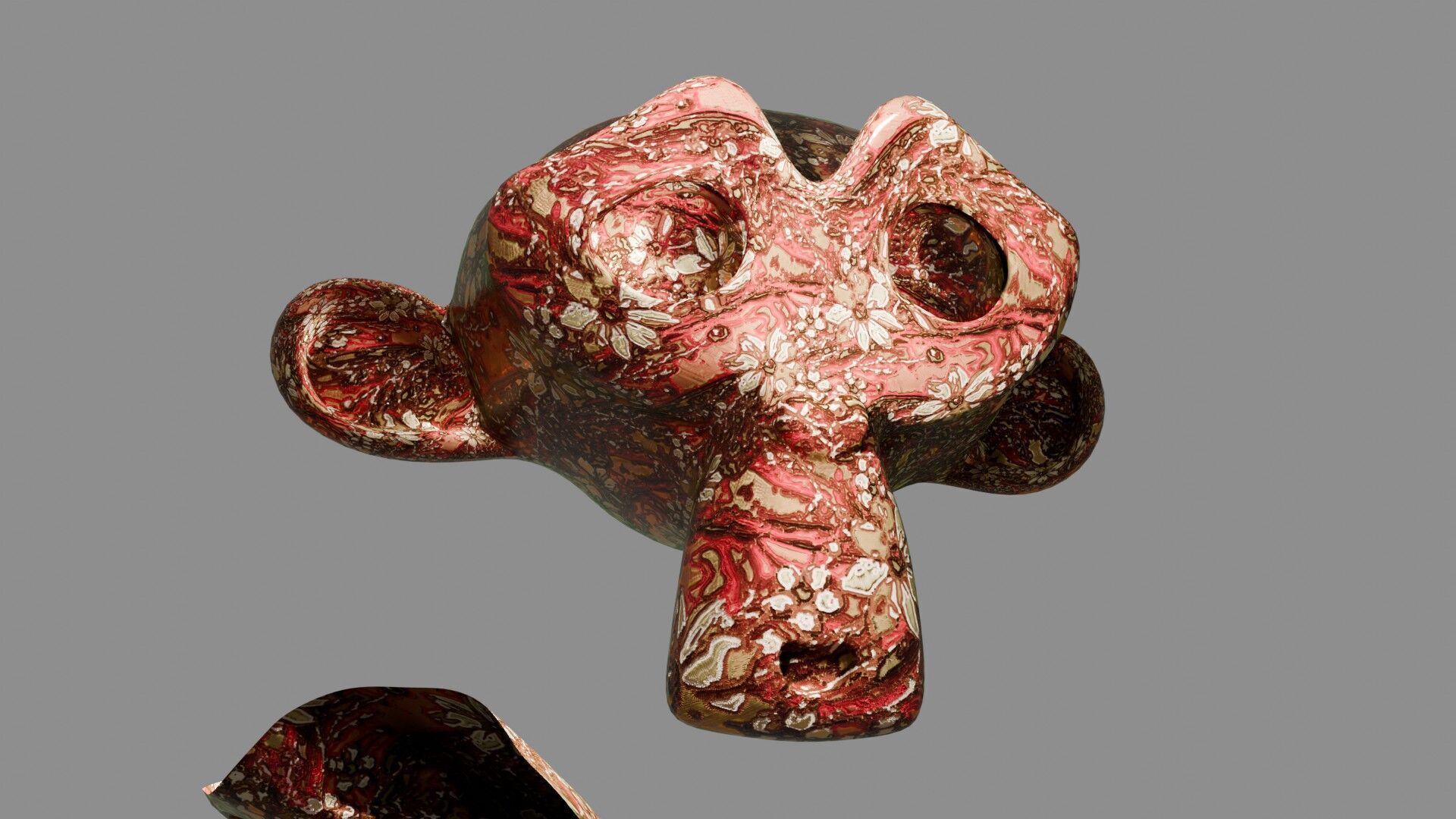 Oriental Fabric Seamless Material Golden Red Flowers Texture_21