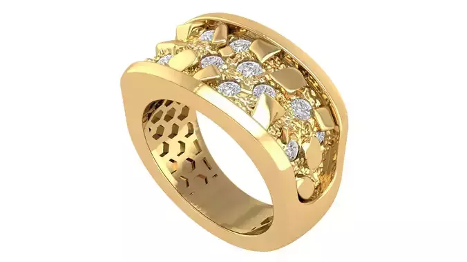 Stone Hiphop mans Ring