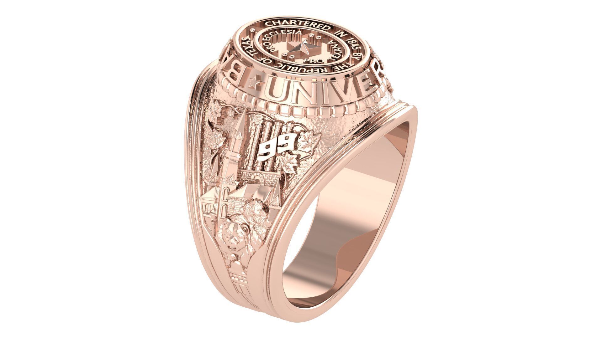 Champion Ring 3D print model_7