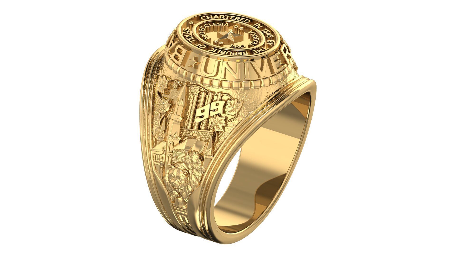 Champion Ring 3D print model_2