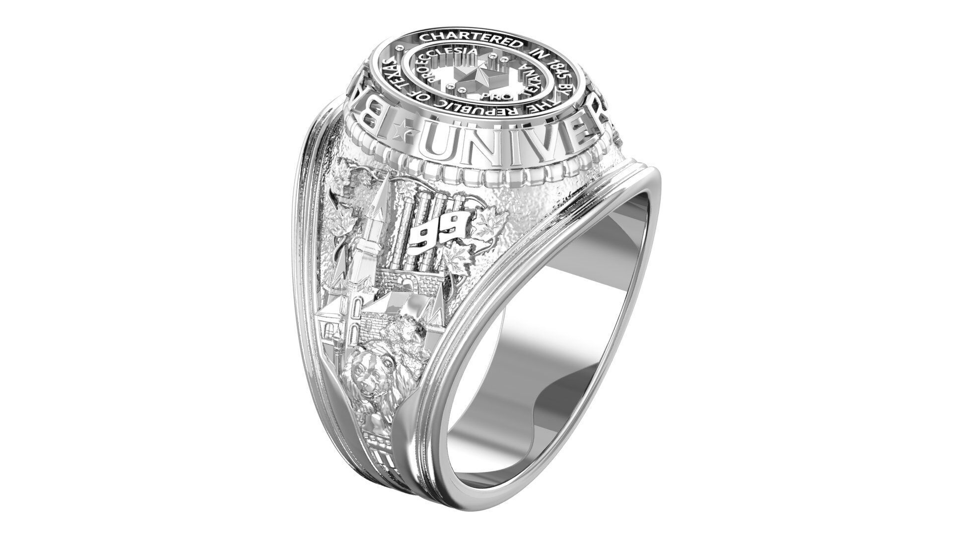 Champion Ring 3D print model_4