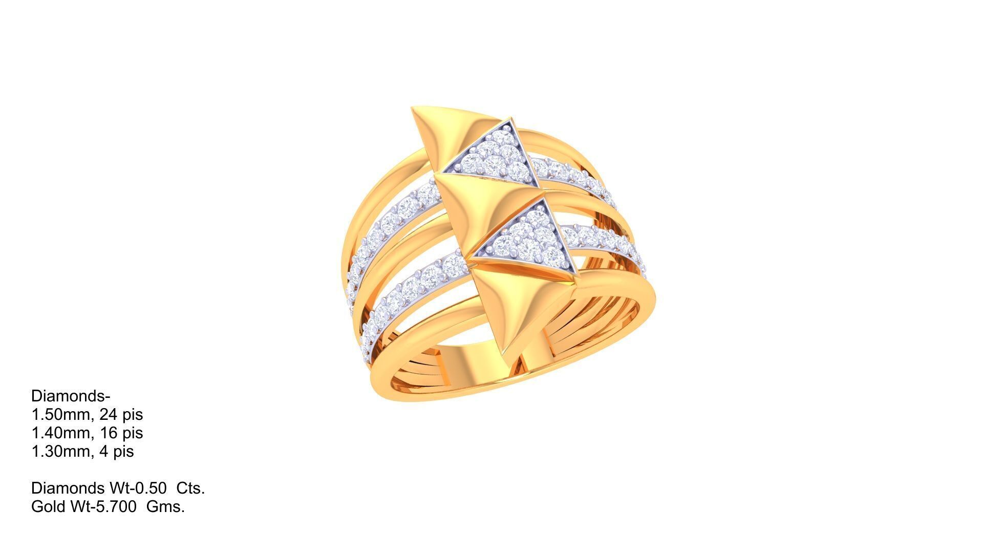 Women Ring Render 3dm STL OBJ FBX Details 3D print model_1