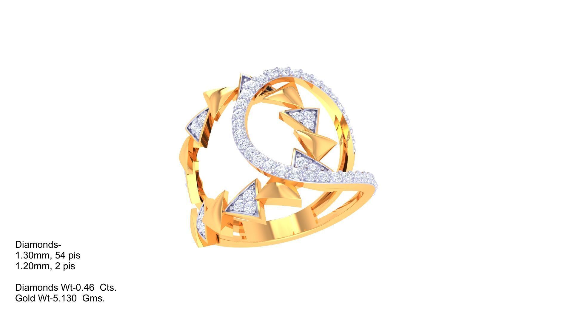 Women Ring Render 3dm STL OBJ FBX Details  3D print model_1