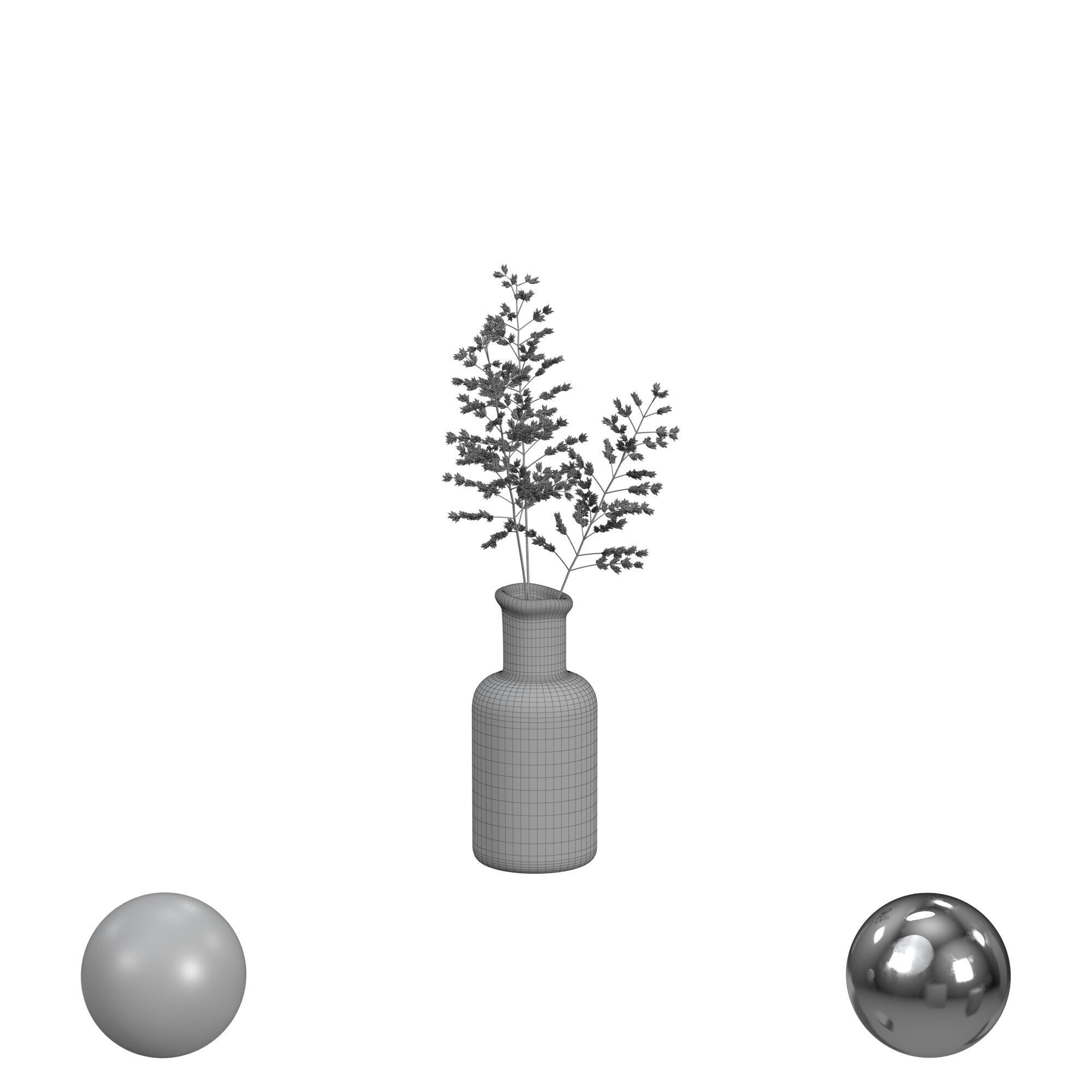 Grass plant 3D model_3