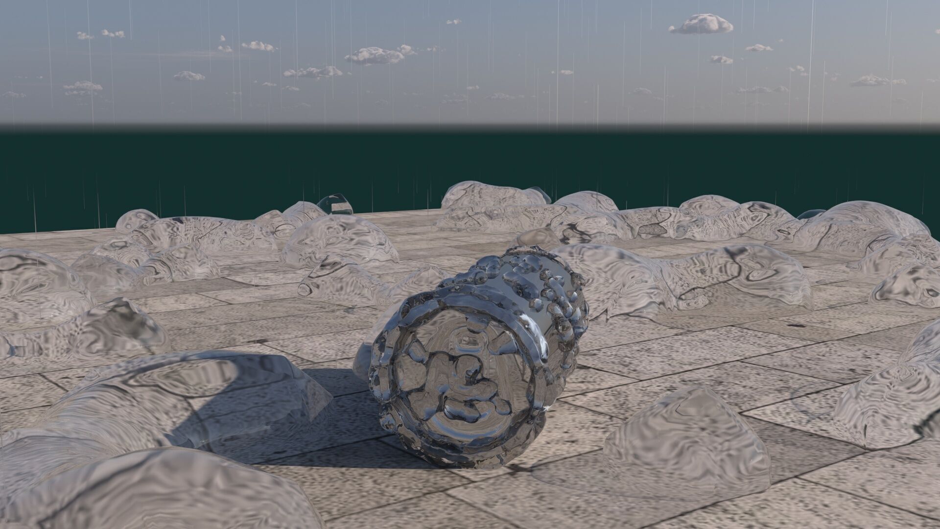 Rainy Weather In Outside 3D model_4