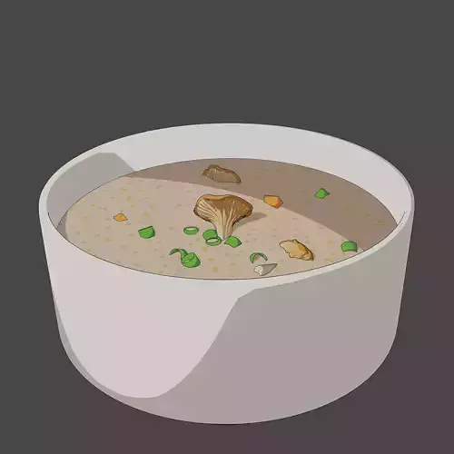 Anime Stylised Mushroom Soup
