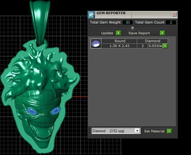 JOKER FACE PENDANT 3D PRINTABLE MODEL 3D print model_5