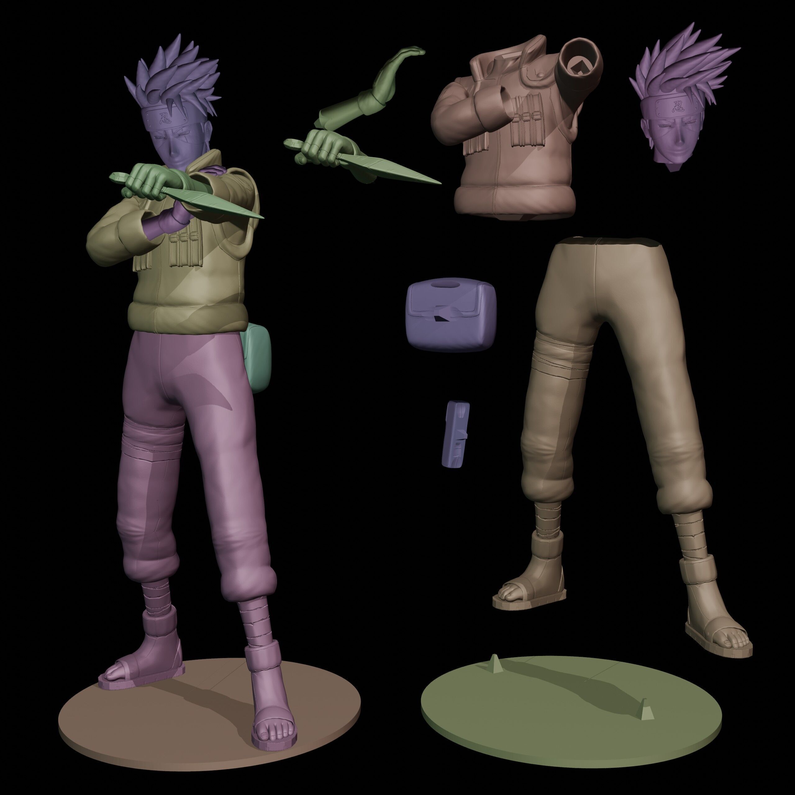 Hatake Kakashi 3D print model_12