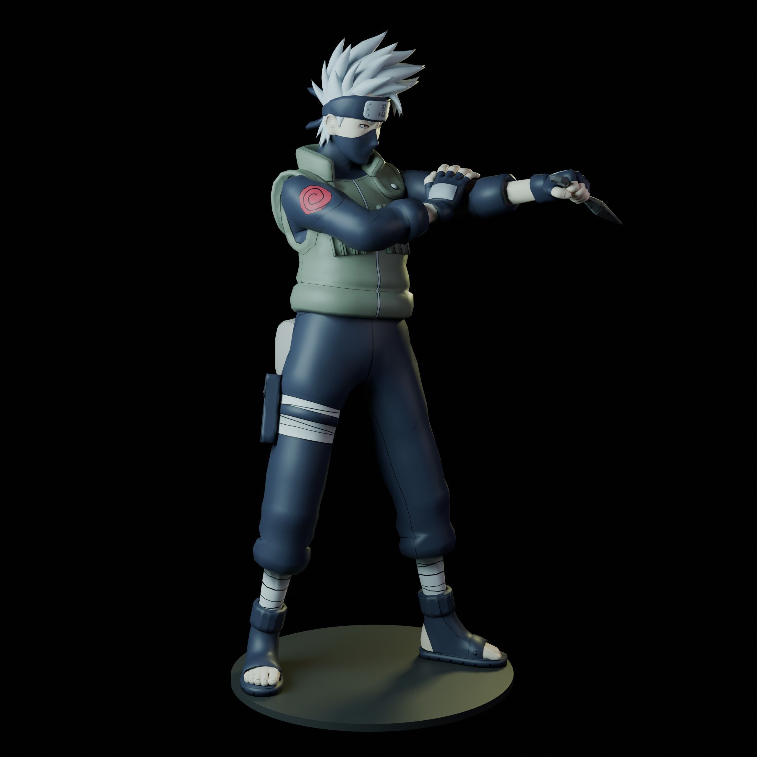 Hatake Kakashi 3D print model_10