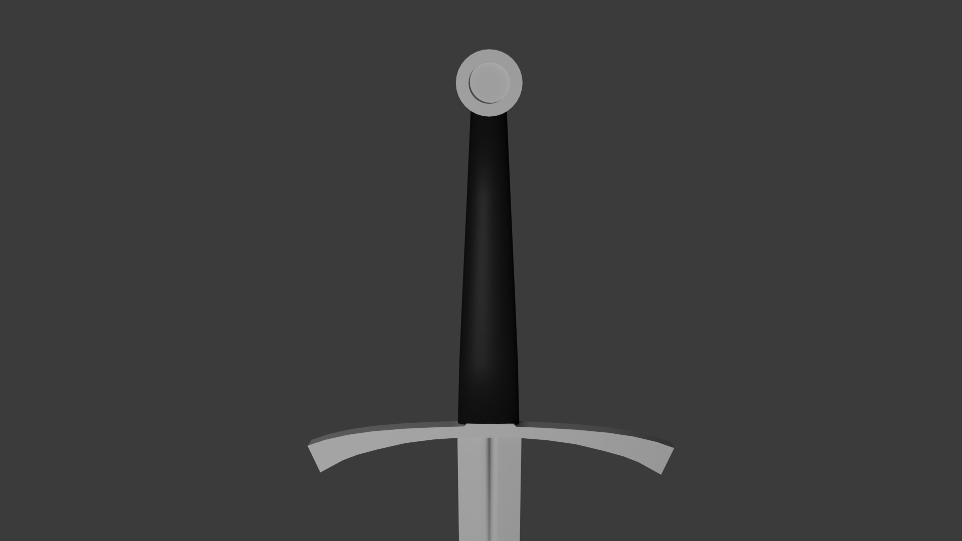 Longsword Low-poly 3D model_3