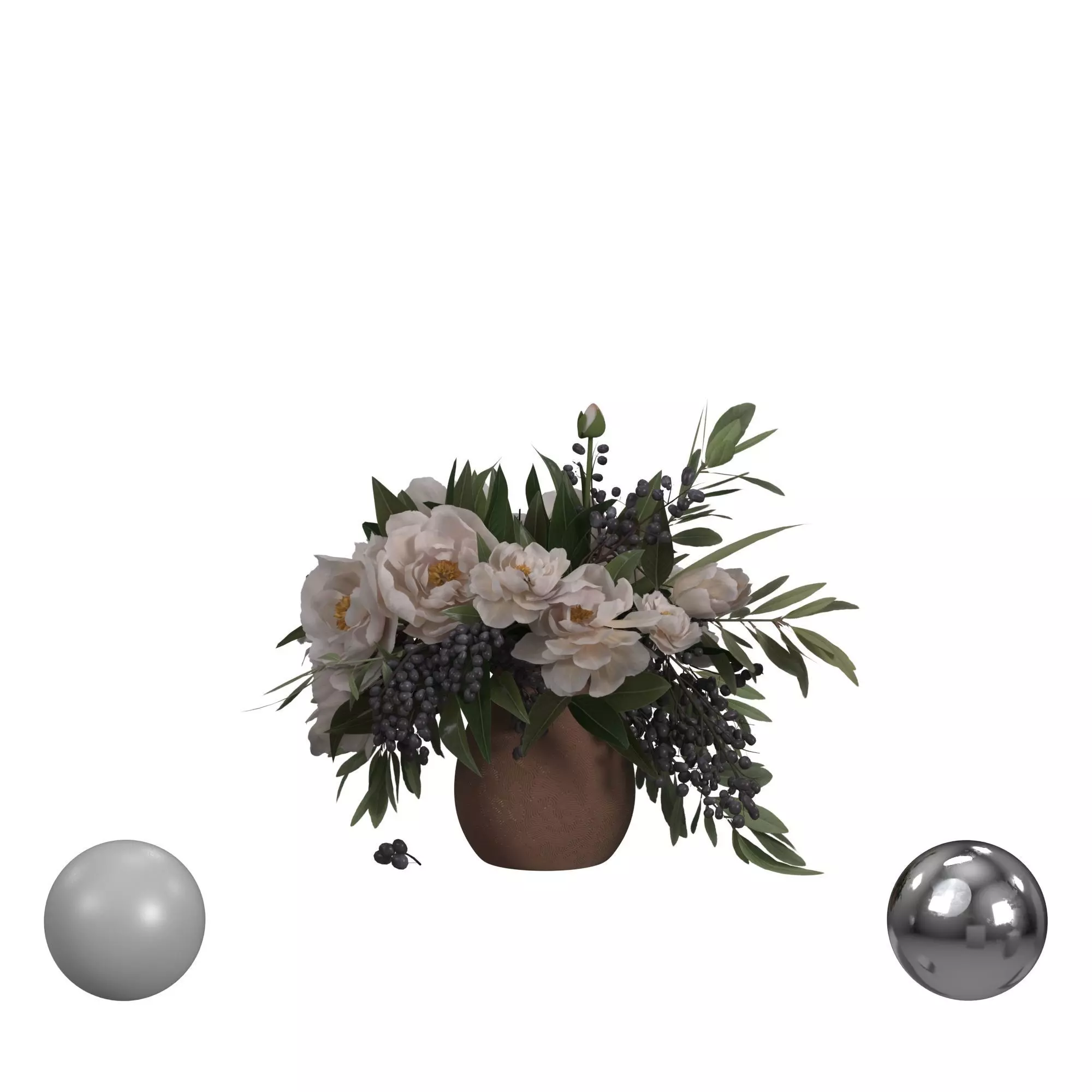 bouquet flowers  3D model_0