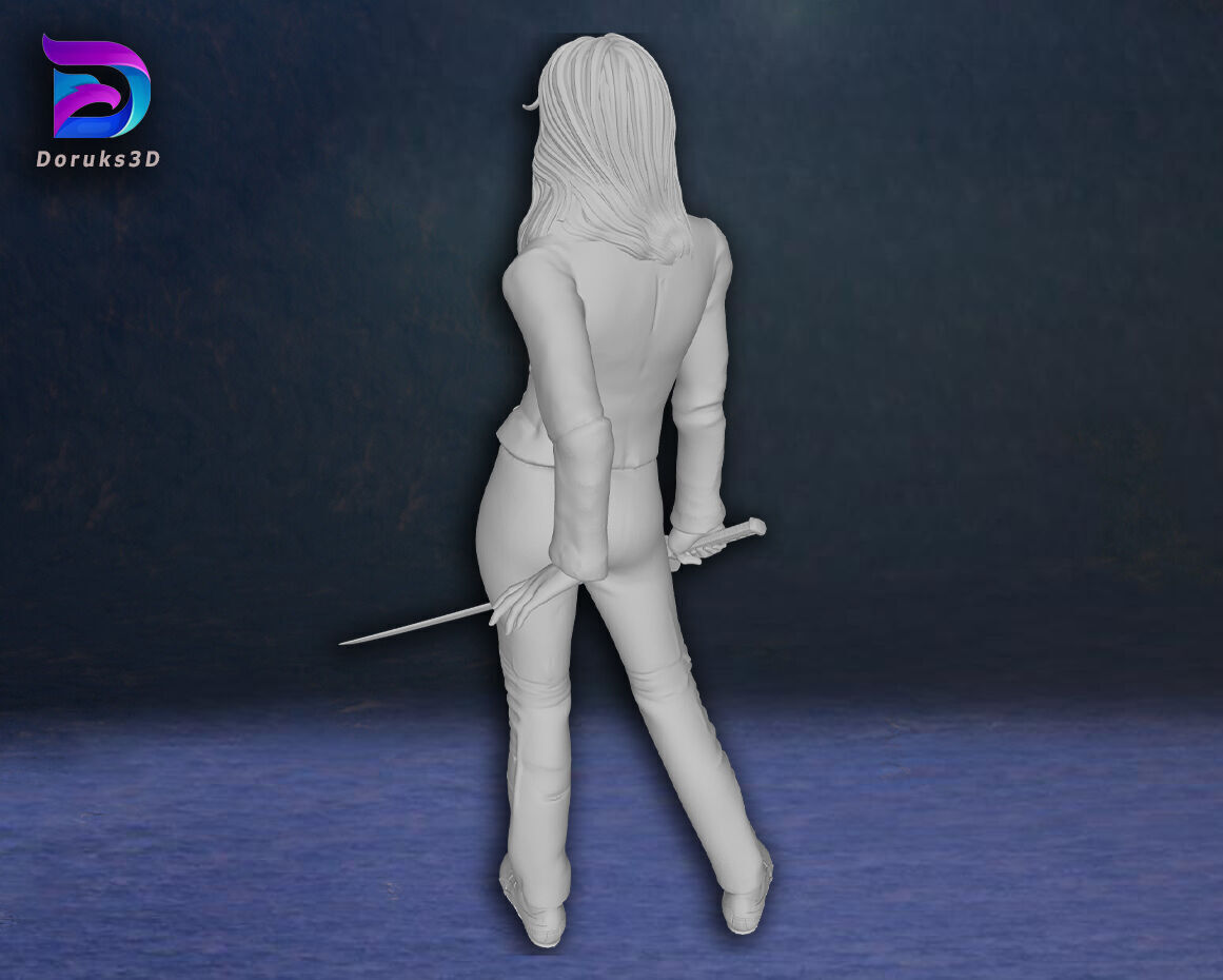 Kill Bill Uma Thurman Action Figures Custom 3D Print Model 3D print model_2