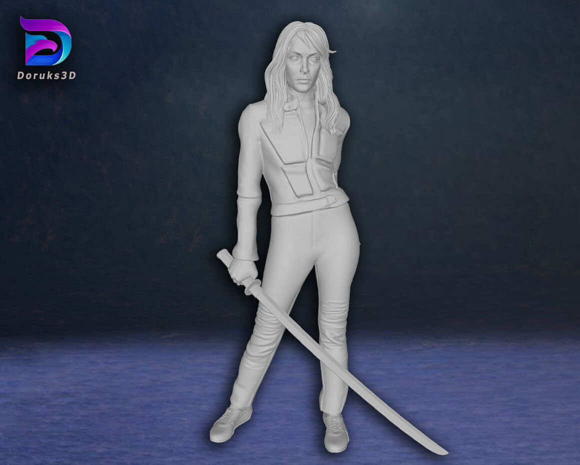 Kill Bill Uma Thurman Action Figures Custom 3D Print Model 3D print model_1