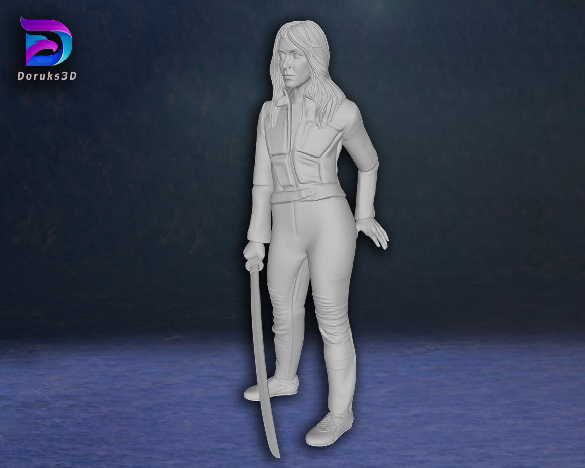Kill Bill Uma Thurman Action Figures Custom 3D Print Model 3D print model_12