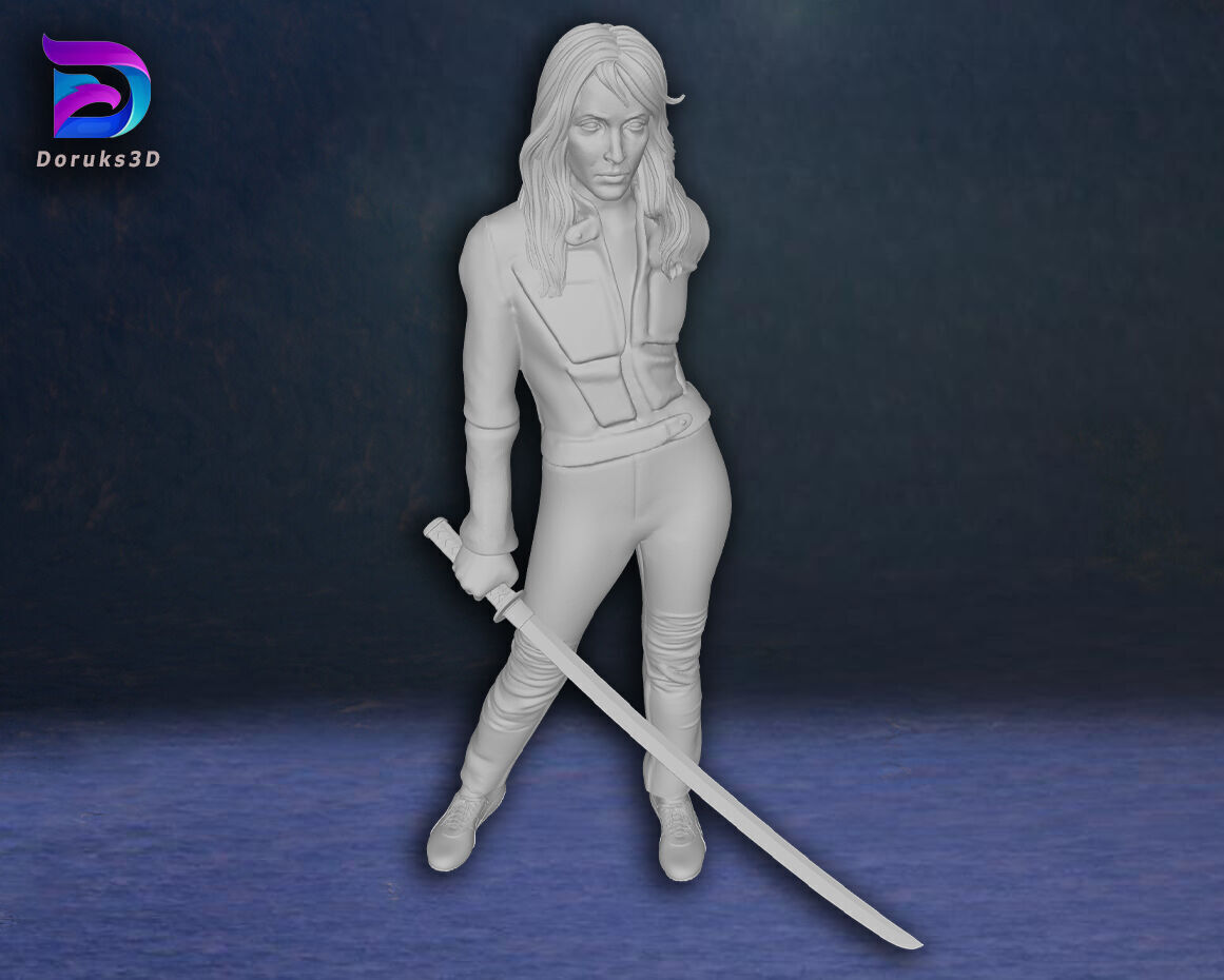 Kill Bill Uma Thurman Action Figures Custom 3D Print Model 3D print model_9