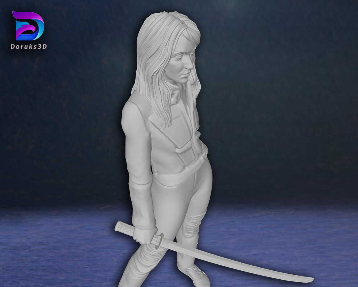 Kill Bill Uma Thurman Action Figures Custom 3D Print Model 3D print model_7