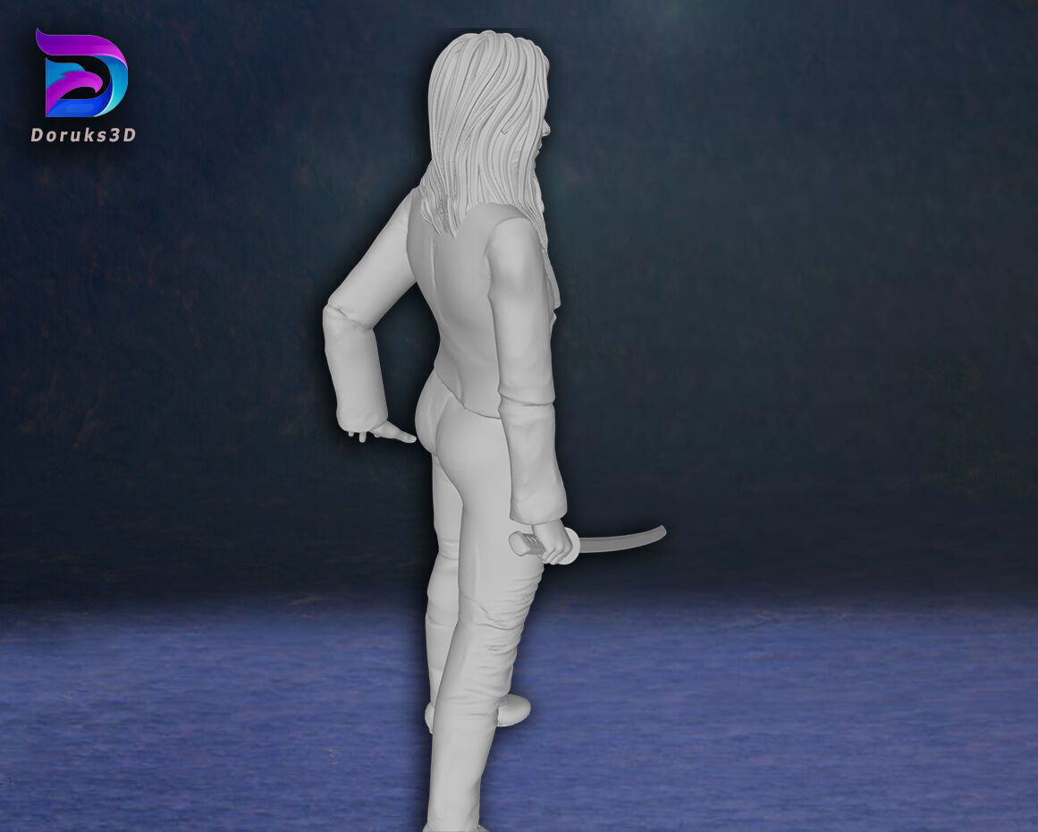 Kill Bill Uma Thurman Action Figures Custom 3D Print Model 3D print model_11