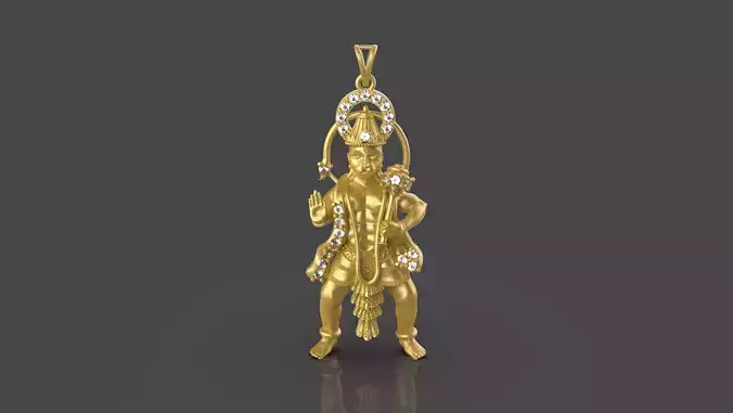 Bajrangbali Pendant - 0073