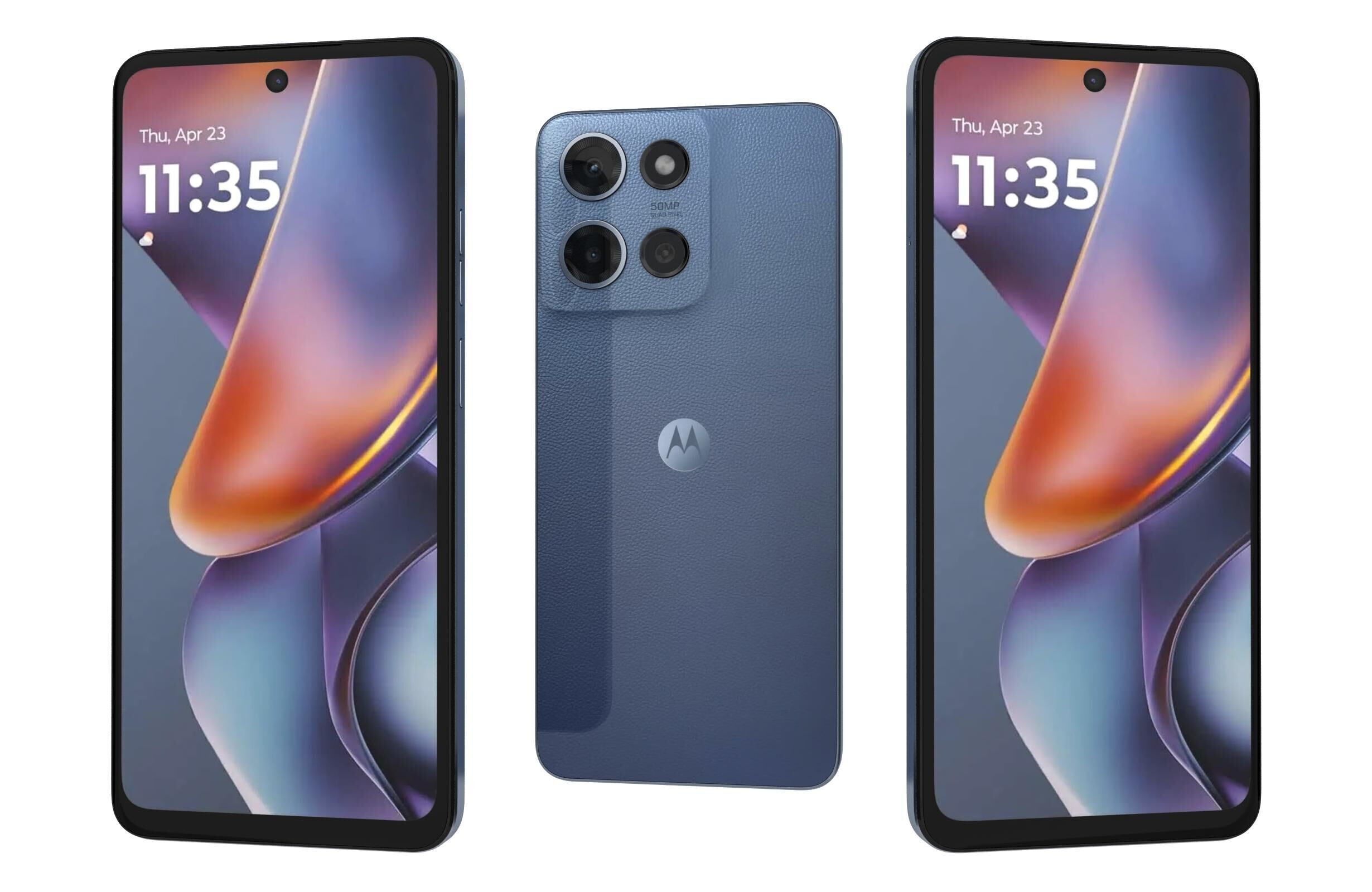 Motorola Moto G 2025 Black and Blue 3D model_1