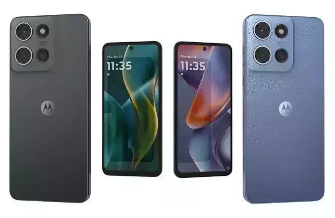 Motorola Moto G 2025 Black and Blue 3D model