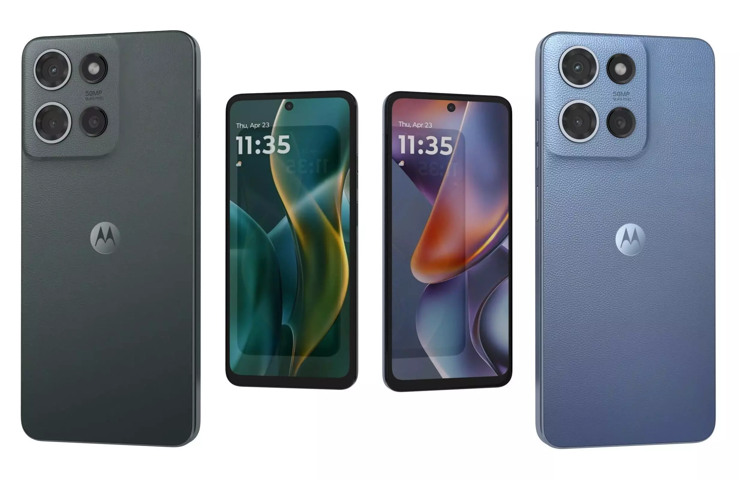 Motorola Moto G 2025 Black and Blue 3D model_0