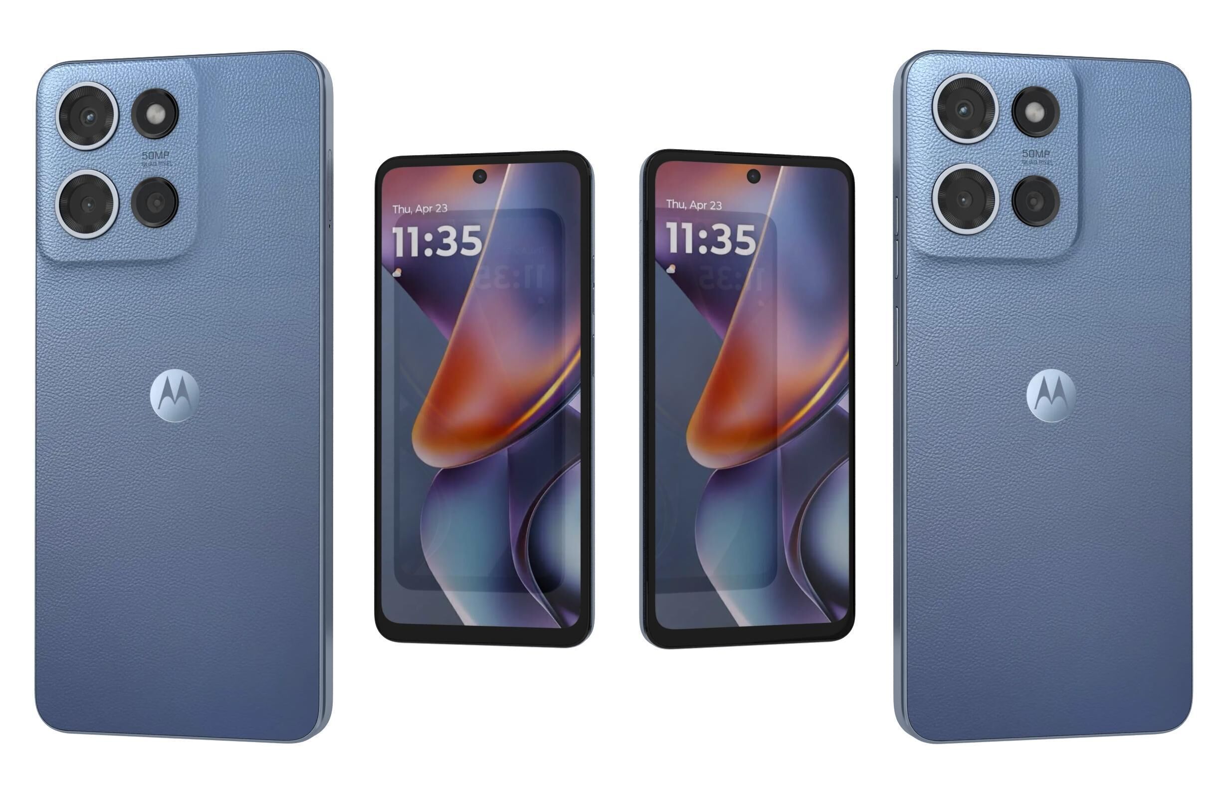 Motorola Moto G 2025 Black and Blue 3D model_15