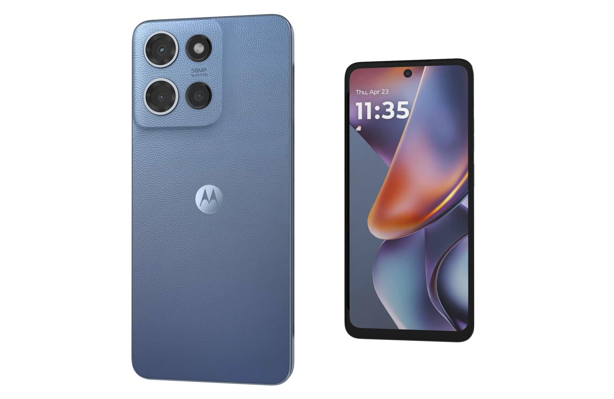 Motorola Moto G 2025 Black and Blue 3D model_16