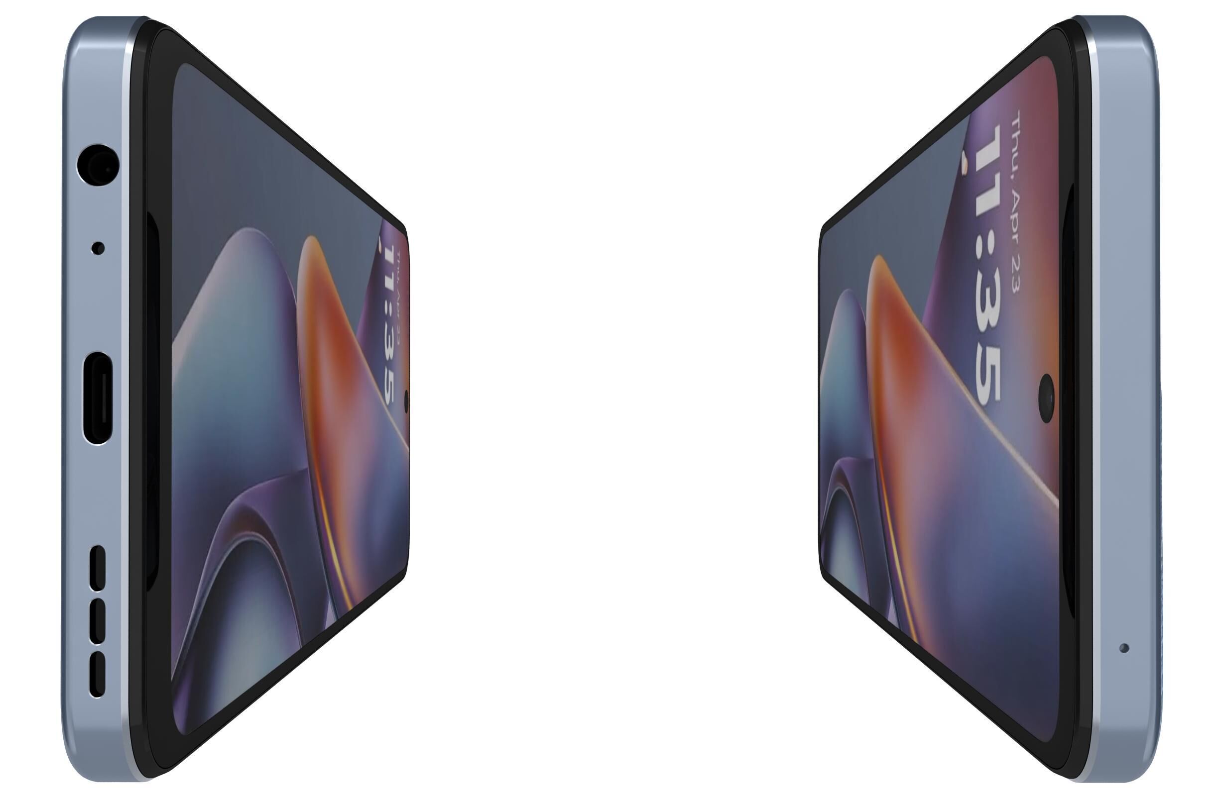 Motorola Moto G 2025 Black and Blue 3D model_14